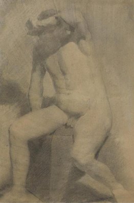 Nude uomo seduto