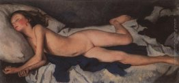 Ragazza addormentata nel blu (Katyusha su una coperta)