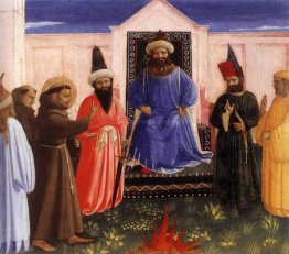 La prova del fuoco di San Francesco davanti al sultano