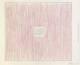 Untitled (bande di colore rosa-grigio Box)