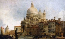 Veduta della chiesa di Santa Maria della Salute, sul Canal Grand