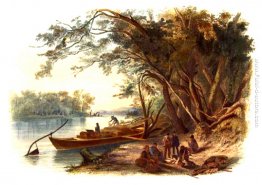 La parte in cui Karl Bodmer viaggiava fermato al campo lungo il