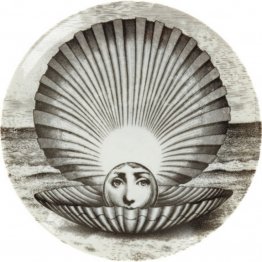 Tema & Variazioni Decorative Plate # 274 (Face in Clamshell)