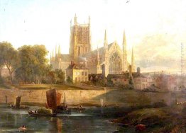 Cattedrale di Worcester, fiume Severn