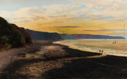 Whitby Sands, tramonto