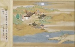 Paesaggio intorno Ishiyama-dera e lago Biwa