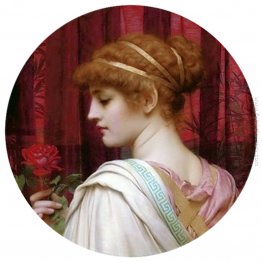 Ragazza con rosa rossa