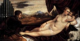 Venere e Cupido con un Organista