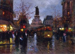 Parigi, Place de la Republique a Twighlight