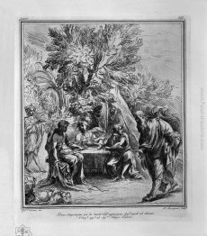 Apparizione degli Angeli ad Abramo, da L Carracci