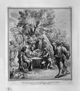 Apparizione degli Angeli ad Abramo, da L Carracci