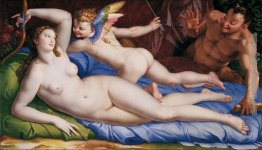 Venere, Cupido e satiro