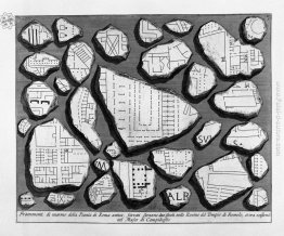 Le antichità romane, t. 1, piastra V. Mappa di Roma antica e For