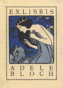 Exlibris Adele Bloch - Ex libris con la principessa e la rana