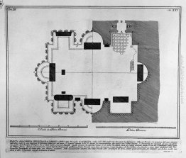 Le antichità romane, t. 3, Piatto XXI. Pianta delle camere funer