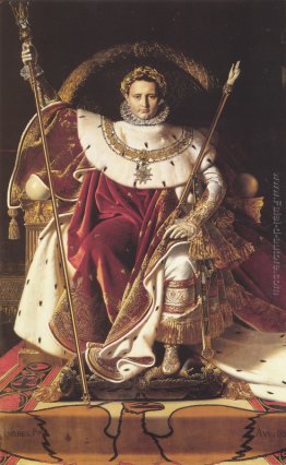 Ritratto di Napoleone sul trono imperiale