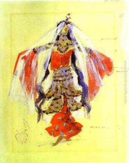 Dancer.Costume disegno per Rubinstein`s opera