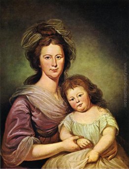 La signora Thomas Leiper e sua figlia, Helen Hamilton Leiper