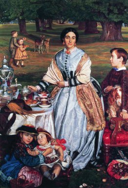 Lady Fairbairn con i suoi figli