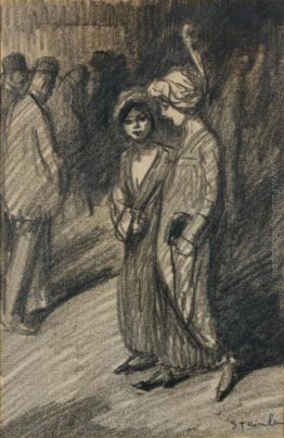 Deux Jeunes Filles Se promenant