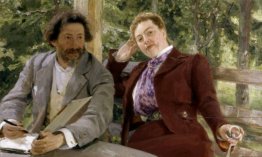 Doppio ritratto di Natalia Nordmann e Ilya Repin-