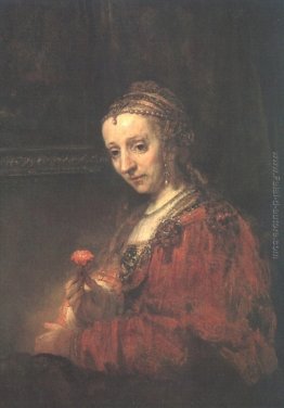 Donna con una rosa