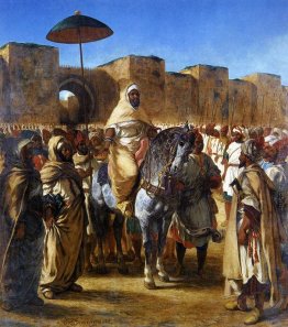Muley Abd ar-Rahman-, Il Sultano del Marocco, lasciando il suo P