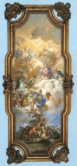 La Trinità, la Madonna e San Domenico