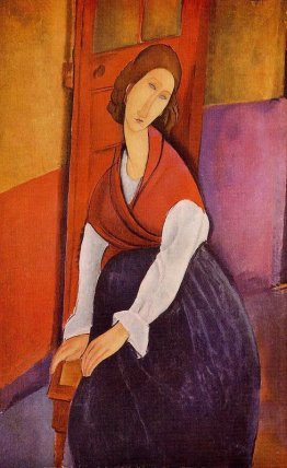 Jeanne Hébuterne in scialle rosso