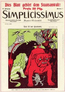 Illustrazione di copertina per la rivista Simplicissimus