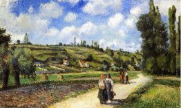 Paesaggio vicino Pontoise, Auvers la strada