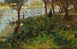 Paesaggio con figura. Studio per 'La Grande Jatte'