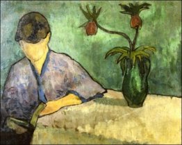 Giovane donna in Kimono, Reading