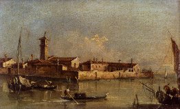 Veduta dell'Isola di San Michele nei pressi di Murano, Venezia