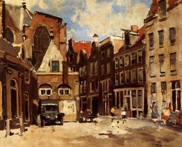 Un Townscene Con bambini che giocano, Haarlem