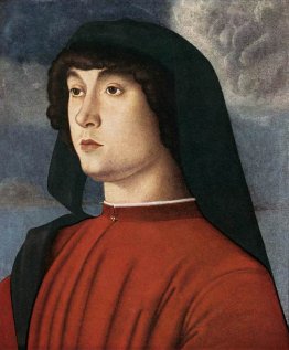 Ritratto di un giovane uomo in rosso