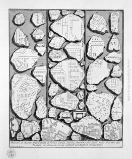 Le antichità romane, t. 1, Tavola III. Mappa di Roma antica e Fo