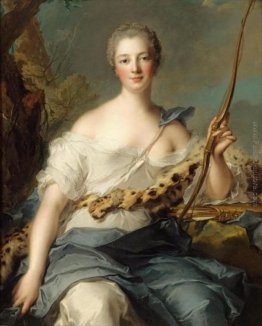 Jeanne-Antoinette Poisson, marchesa di Pompadour come Diana