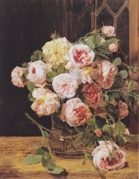 Bouquet di rose alla finestra