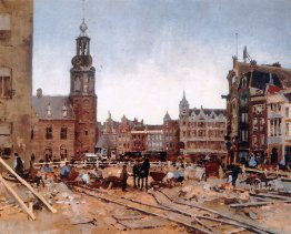 Lavori in corso su Muntplein Ad Amsterdam