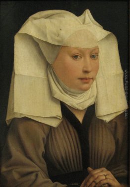 Ritratto di una giovane donna in un cappello Pinned