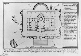 Le antichità romane, t. 1, Piatto XXVII. "Terme di Tito" (in rea