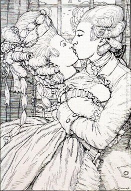 Il bacio. Illustrazione per il Libro della marchesa