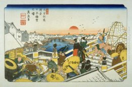 Nihonbashi, pl. 1 da un facsimile di Sessantanove stazioni della