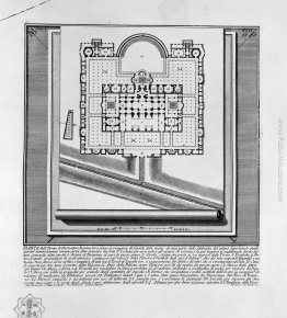 Le antichità romane, t. 1, Piatto XLII. Piano delle Terme di Dio