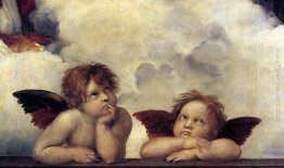 Putti, particolare da La Madonna Sistina