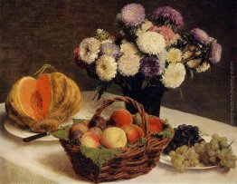 Fiori e frutta, un Melone