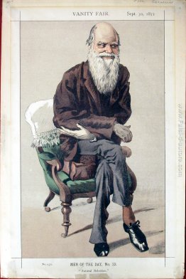 Caricatura di Charles Darwin dalla rivista Vanity Fair