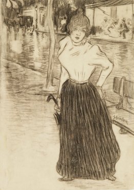 Jeune femme dans la rue