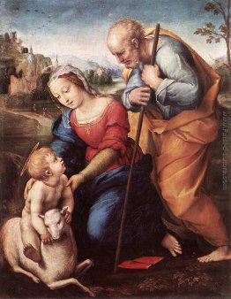 La Sacra Famiglia con l'agnello